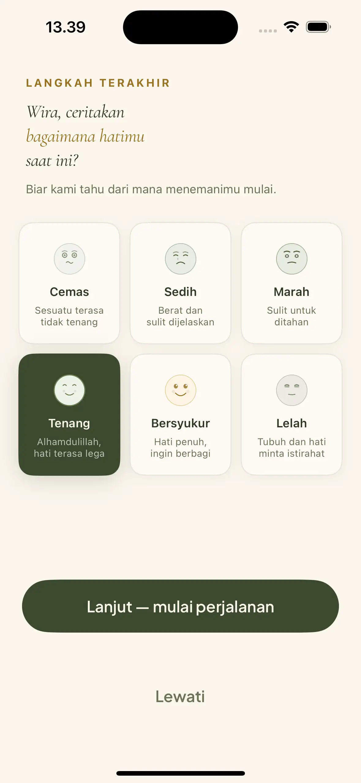 Qalwa - Cek Mood: Ceritakan kondisi hatimu.